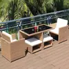 Silla de ratán para exteriores combinación de tres piezas mesa y sillas pequeñas de ocio para patio de jardín balcón pequeño muebles de exterior mesa y sillas de ratán mesa de centro