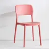 Silla de comedor nórdica sencilla, silla de ocio, silla para el hogar, taburete, silla para adultos, silla con respaldo grueso, silla de plástico, silla para exteriores