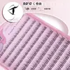 Pestañas Postizas Segmentadas Naturales, Estilo Cola de Pez Cat-Eye Fox, Estilo Cola de Pez para Maquillaje Natural Diario, Rizos de Cabello de Hada, Estilo Natural