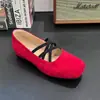En stock~Zapatos de ballet de punta cuadrada con tiras cruzadas, zapatos Mary Jane, zapatos de mujer, nuevo estilo otoño 2026, zapatos de mujer para ir al trabajo