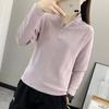Camiseta de Polar Jacquard Corrugado Otoño e Invierno para Mujer, Manga Larga, Cálida, Gruesa, para Senderismo al Aire Libre, Deportes, Chaqueta de Polar con Cuello Alto