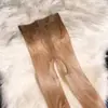 Calcetines aceitosos lencería sexy medias sexys transparentes brillantes seda con núcleo aceite de caballo de una pieza entrepierna abierta entrepierna cerrada calcetines pantimedias