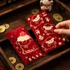 Venta al por mayor Sello Caliente Año del Cordero Bolsita de Sobre Rojo Estilo Chino Nuevo 2027 Sobre Lai See en Relieve Bolsita de Dinero para Regalo de Año Nuevo Venta Directa de Fábrica