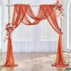 Cortina de Chifón con Perlas Transfronteriza Velo para Arco de Boda Decoración de Fondo para Boda al Aire Libre Decoración para Fiesta Navideña