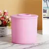 En Stock Regalo Publicitario Tubo de Plástico para Rollo de Papel Puede Imprimir Texto Logo Caja de Pañuelos Redonda Esmerilada Caja de Papel para Servilletas de Hotel