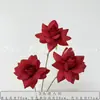 Casamento Vermelho Flor de Simulação Banquete de Bebê Chinês Banquete de Casamento Layout do Quarto de Casamento Flor Artificial Cor de Outono Série Caramelo Liderança de Estrada