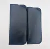 Bolsa de Almacenamiento para Montura de Gafas Estilo Nuevo, Bolsa Simple y Portátil a Prueba de Polvo, Estuche para Gafas de Cuero PU de Color Sólido con Apertura Lateral, En Stock