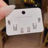Pendientes de plata S925 con forma de aguja y circonitas, pequeños, ligeros, de lujo, con perlas elegantes que combinan con todo, para mujer.