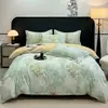 Juego de ropa de cama de cuatro piezas de algodón cepillado, retiene el calor y es cálido, juego de cuatro piezas de felpa cepillada de algodón puro engrosado, ropa de cama 100% algodón puro por dentro y por fuera, oferta especial