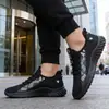 Novos Tênis Esportivos Casuais Estilo Coreano, Tênis Esportivos de Corrida Fly-Knit, Tênis Casuais Masculinos Confortáveis Antiderrapantes, Tênis Masculinos Modernos e Versáteis