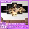 Amazon One Piece Pintura Decorativa de Cinco Piezas Pared de Fondo de Sofá Pintura en Aerosol Cabecera Animación Pintura Colgante Pintura Decorativa de Animación