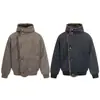 Nova Jaqueta de Algodão Masculina Street Style Inverno 2025, Cardigã com Tratamento Anti-Amasso, Casaco de Algodão com Capuz Jovem e Moderno 06