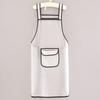 Delantal Largo de Moda Impermeable Lavable sin Lavado Cocina Hogar A Prueba de Aceite Cintura Catering Especial Ropa de Trabajo Estampado TPU Hombres