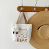 Bolso de Lona Nuevo para Estudiantes Mujeres, Bolso Pequeño de Hombro, Bolso Definitivo para Snacks, Bolso Portátil para Almuerzo de Trabajo, Bolso de Mano para Niña
