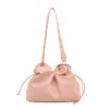Bolso tipo cubo grande de moda y minimalista estilo coreano, nueva colección otoño 2026, bolso de hombro/bolso cruzado relajado y casual
