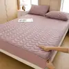 Sábana Bajera Ajustable Impermeable Acolchada Cepillada de Seis Lados, Estilo Nuevo 2025
