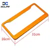 Marco de Placa de Matrícula de Aleación de Aluminio Estándar Americano Negro para Coche Americano Marco de Placa de Matrícula Transfronteriza Adaptación para Modificación de Coche a Tecnología UV