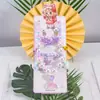 Colar de joias infantil com desenho animado, pulseira, anel, princesa, acessórios com miçangas, menina, fofo, bebê, menina, joias, presente