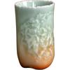 Taza celadón con patrón en relieve y aroma, taza maestra de cerámica degradada, juego de té kung fu individual, taza de degustación de té, taza de té
