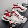 Nuevas zapatillas de malla transpirables de verano para hombre, zapatillas de papá de suela gruesa para hombre, zapatillas de correr populares de moda con suela blanda