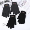 Otoño e invierno más terciopelo engrosado hombres al aire libre casual pesca ciclismo a prueba de frío a prueba de viento lana tejida guantes cálidos en stock