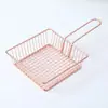 Popular Mini Cesta para Freír, Cesta para Snacks de Pollo Frito de Restaurante, Cesta de Postre Estilo Americano, Cesta Creativa para Freír Papas Fritas, Bandeja para Papas Fritas