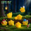 Micro Paisaje Creativo Ángel de Navidad Estrella Amarilla Pequeña Linda Decoración de Jardinería DIY Accesorios Mini Adornos Pequeños