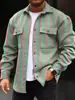 Nueva Chaqueta Casual Estampada para Hombre con Cuello, Estampado Digital 3D de Patrón Multicolor Personalizado para Primavera y Otoño