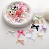 3 Lazos de Color Sólido Atados a Mano Lazos Pequeños de 1 cm Cinta de Poliéster Caja de Regalo Ropa DIY Accesorios para el Cabello