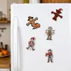 Ímã de geladeira espantalho para decoração de Ação de Graças, adesivo magnético de madeira engraçado para Halloween, adesivo magnético de decoração para festival da colheita