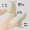 Meias Femininas de Seda Finas para o Verão, Meias Invisíveis Frescas de Seda Gelada de Corte Baixo, Antiderrapantes, Antibacterianas, Antiodor Tipo Barco