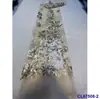 Vestido Europeo y Americano Bordado Lentejuelas Posicionamiento Encaje Bordado Tela Encaje de Lentejuelas Nupcial