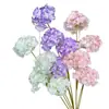Hortensia Artificial Flores Falsas Flores de Seda Flores Artificiales de Plástico Decoraciones de Sala de Estar de Alta Gama Productos Florales para Bodas