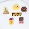Accesorios para Teléfono Brillantes, Figuras de Comida y Juguetes, Tazas de Café, Donas, Figuras de Oso de Resina, Nuevos Materiales Personalizados para DIY, Tendencia