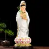 Mar de China Meridional Bodhisattva Guanyin Estatua de Buda de Resina Adornos de Buda Emperatriz Guanyin 16 Pulgadas 19 Pulgadas 1.3 Metros 1.5 Metros
