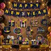 Decoraciones de panal de abeja de Año Nuevo transfronterizas, banderines de espiral temáticos de Año Nuevo, suministros de decoración para fiestas coloridos con temática de remolino retro