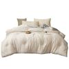 Colcha de Fio Enrugado Classe A Fibra de Soja Colcha de Primavera e Outono Colcha Grossa Quente de Inverno Colcha Cama de Solteiro Dormitório Roupa de Cama