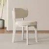 Silla Nórdica Moderna Minimalista para el Hogar de Madera Maciza Silla con Respaldo de Diseño Italiano de Lujo Ligero Silla de Comedor para Apartamento Pequeño