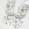 Amuletos para Zapatos Croc, Accesorios para Mujer, Clips para Zapatos DIY, Decoraciones 3D con Pedrería, Clips Desmontables, Estilo de Moda de Influencers