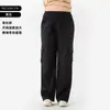 Jeans Cargo Sueltos de Cintura Alta para Mujer, Estilo Nuevo Europeo y Americano, Adelgazantes, Levanta Glúteos, Transpirables, Adecuados para Uso al Aire Libre, Pantalones Casuales de Tallas Grandes