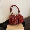 Bolso de Hombro Único con Lazo Plisado para Mujer 2026 Nuevo Estilo Bolso Almohada de Mano Bolso de Bolos Bolso de Viaje de Moda