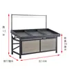Prateleira de Frutas Yonghui Supermercado Exibição Aço Madeira Ilha Prateleira de Legumes Multi-Camada Ajustável Trapezoidal Plataforma Comercial