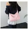 Bolsa de lona para mujer, nueva colección de primavera 2026, casual y elegante, ligera, adecuada para la escuela, para ir al trabajo, bolsa de mano, bolsa cruzada