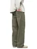 Ropa de Hombre Fengshe / 2026 Pantalones Casuales Rectos de Algodón Puro para Hombre Primavera y Otoño Retro Americano Sueltos con Caída Pierna Ancha Pantalones Cargo
