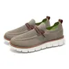 2025 Novos Sapatos Casuais Masculinos Leves de Renda com Cadarço Transfronteiriços Respiráveis Fly-Knit Tamanho Grande Mocassins Masculinos