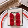 Nudo Grande Rojo de Estilo Coreano para Niñas con Lunares para las Vacaciones de Año Nuevo Sin Dañar el Elástico