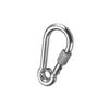 Gancho de Hierro Galvanizado Q235 con Hebilla de Resorte de Tornillo Gancho de Escalada para Exteriores Anillo de Conexión Hebilla de Anillo para Cadena de Mascota