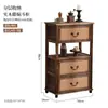 Aparador de Madeira Maciça Vintage Armazenamento Estilo Country Americano Sala de Estar Armário Antigo Pousada Armário de Jantar Balde Decorativo Criativo Armário