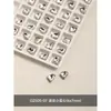 Acessórios para Nail Art Rede de Diamante Transparente Venda Quente Coração Torto Machado Gota d'Água Quadrado Gordo Borboleta Diamante Branco Folha de Ouro Decorações para Unhas