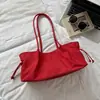 Bolsa de mano tipo tote de nailon simple impermeable estilo coreano para mujer, nuevo modelo 2026, bolsa de hombro para el antebrazo de gran capacidad para el día a día